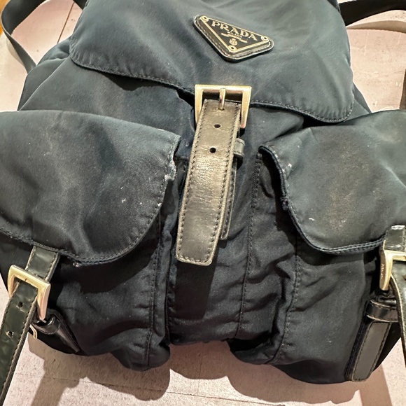 Navy Nylon Backpack - Picture 3 of 16